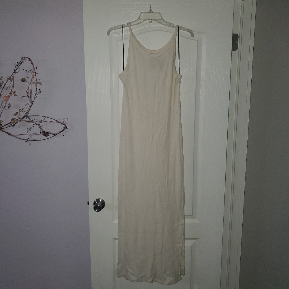 Double zero soft  strappy dress with slits